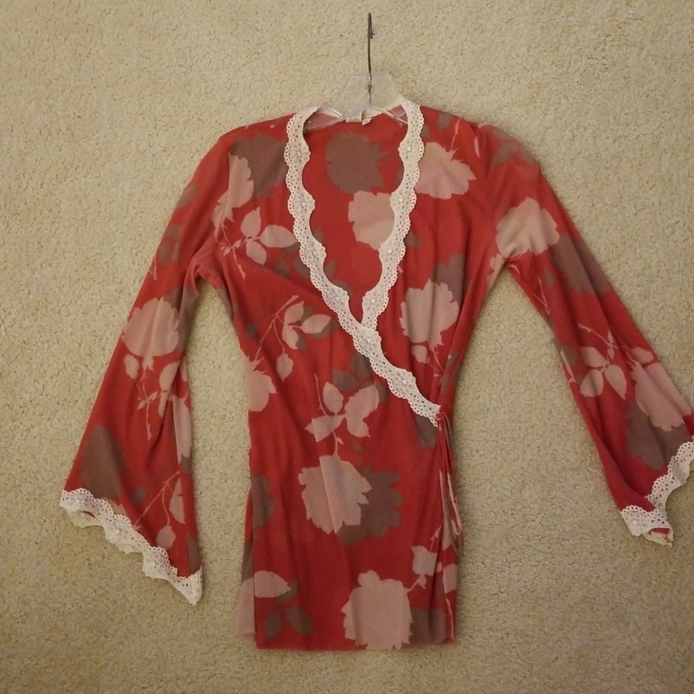 Womens wrap blouse